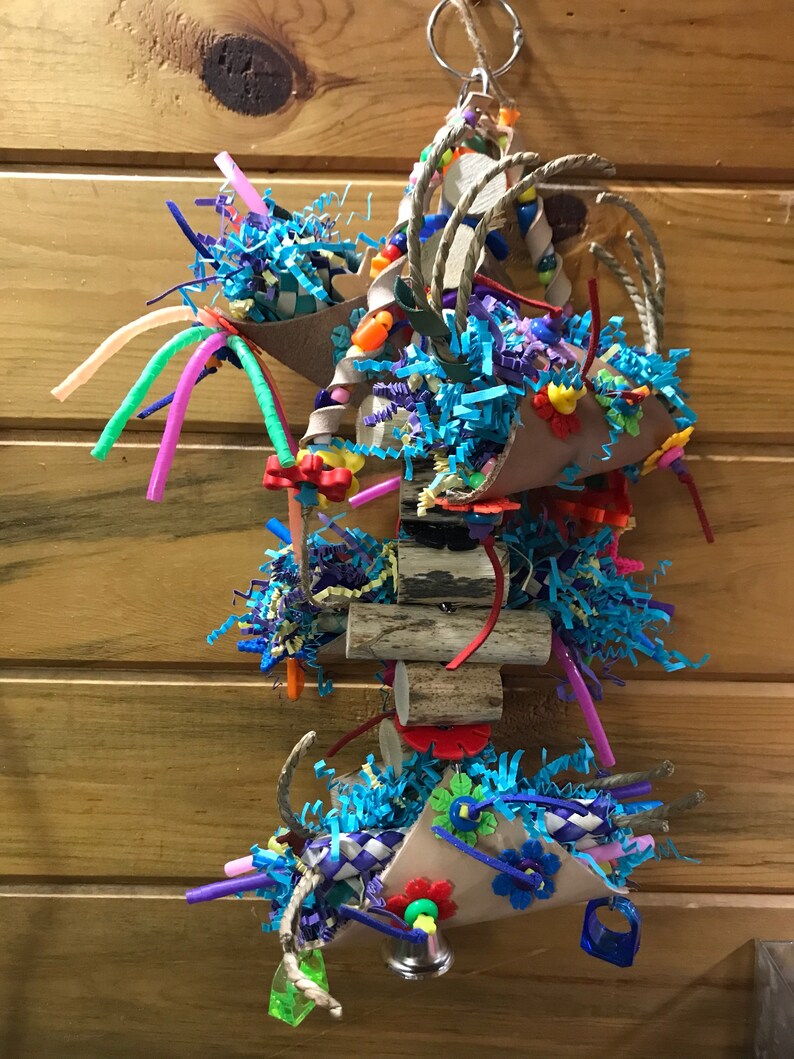 Foraging Fiesta parrot toy