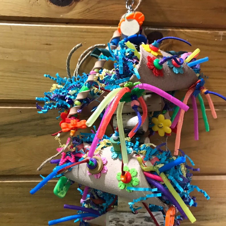 Foraging Fiesta parrot toy