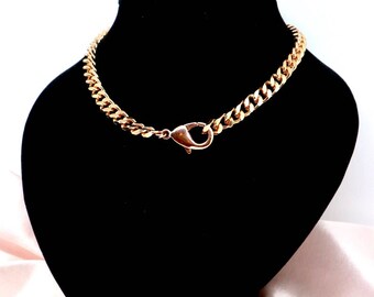 solid rose gold anklet