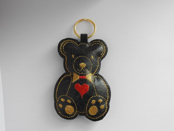 leather teddy bear