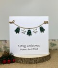 Personalised Christmas Card, Family Christmas Card, Handmade Christmas Card, Kids Christmas Card, Parents Christmas Card