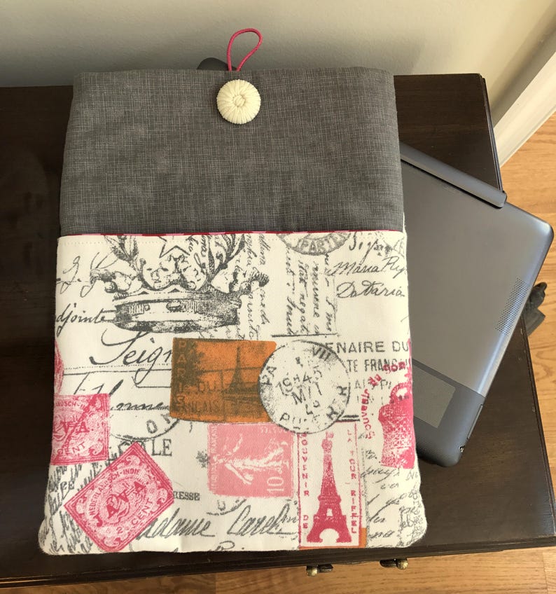 Tablet Pouch with button closure