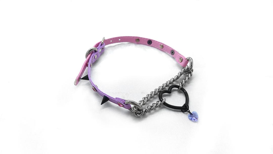 13.5-16" "switched" Faux-leather Martingale Buckle Collar (ready to Ship) - Kittenplay Choker Cosplay Kemonomimi Puppyplay Alternative - Etsy Canada