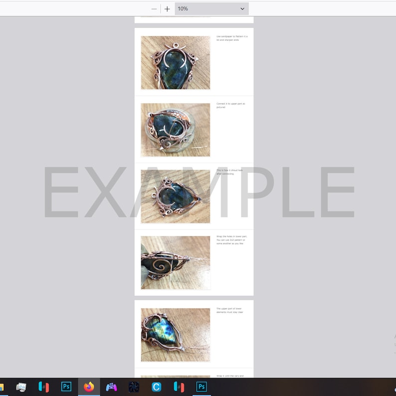 Wire wrapping PDF tutorial | Step by step wire jewelry Artarina lesson Advanced wire wrapping