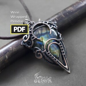 Wire wrapping PDF tutorial | Step by step wire jewelry Artarina lesson Advanced wire wrapping