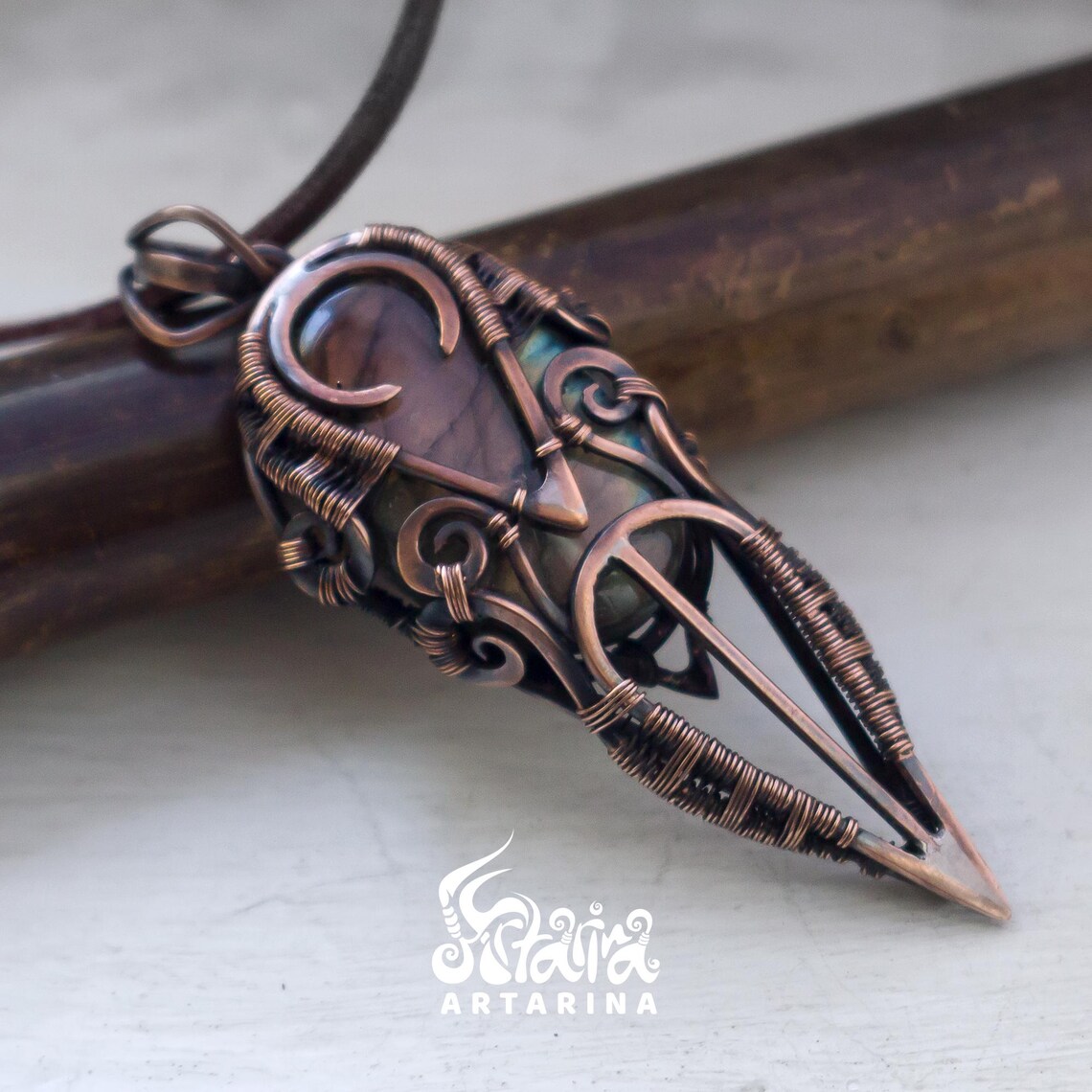 Dungeon Master Robe Necklace. Magick Amulet Sacred Labradorite Jewelry ...