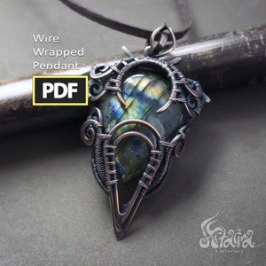Wire wrapping PDF tutorial | Step by step wire jewelry Artarina lesson Advanced wire wrapping