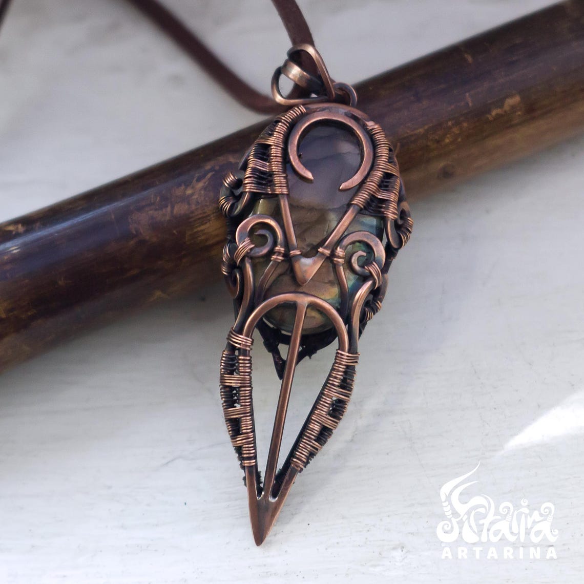 Dungeon Master Robe Necklace. Magick Amulet Sacred Labradorite Jewelry ...