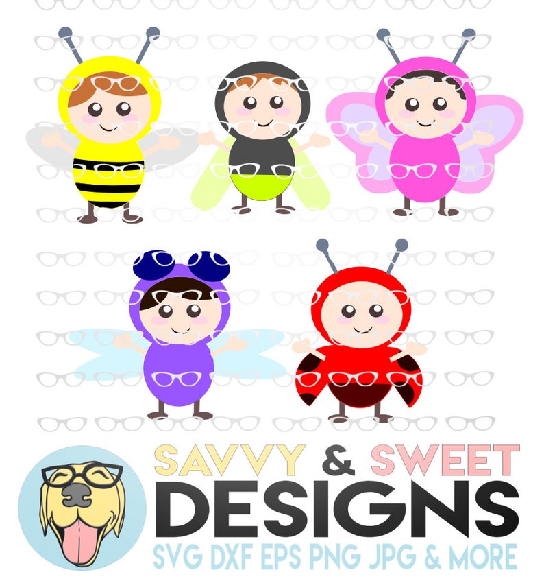 Download Baby Bugs Set Svg Dxf Eps Etsy