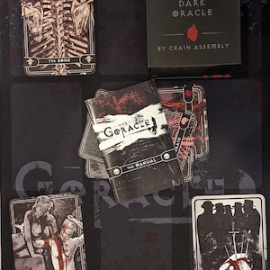 The Goracle: A Dark Oracle Deck Official Reading Mat Bundle Goth, Horror, Dark, Gothic, Scary, Tarot, Oracle, Gore, Sexy image 1