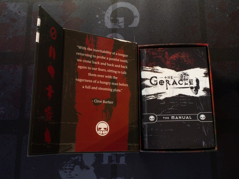 The Goracle: A Dark Oracle Deck Official Reading Mat Bundle Goth, Horror, Dark, Gothic, Scary, Tarot, Oracle, Gore, Sexy image 4