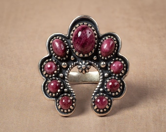 American West Sterling Silver Purple Spiny Naja Ring