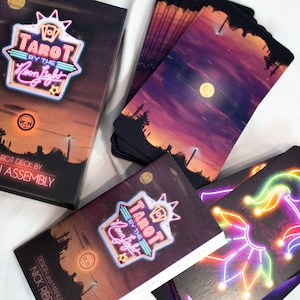 Tarot By the Neon Light: A Minimalist Modern take on the Rider Waite Smith, Oracle, Metaphysical, Vegas, Americana
