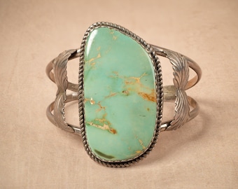 Sterling Silver and Turquoise Cuff Brace