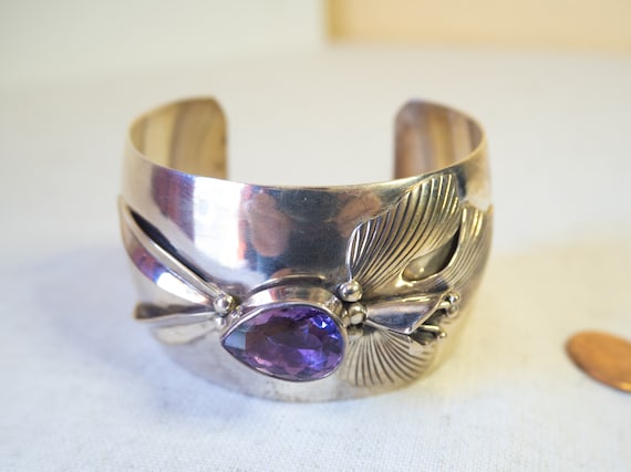 Amazing Vintage Native American Navajo Sterling Silver And 14k Gold Bracelet Signed Carol Henry Amazing Vintage Native American Navajo Sterling Silver And 14k Gold Bracelet Signed Carol Henry