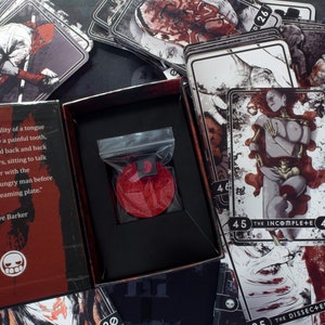 The Goracle: A Dark Oracle Deck Official Reading Mat Bundle Goth, Horror, Dark, Gothic, Scary, Tarot, Oracle, Gore, Sexy image 5