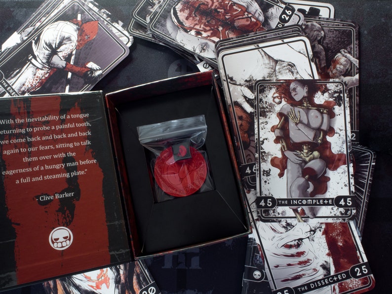 The Goracle: A Dark Oracle Deck Official Reading Mat Bundle Goth, Horror, Dark, Gothic, Scary, Tarot, Oracle, Gore, Sexy image 5