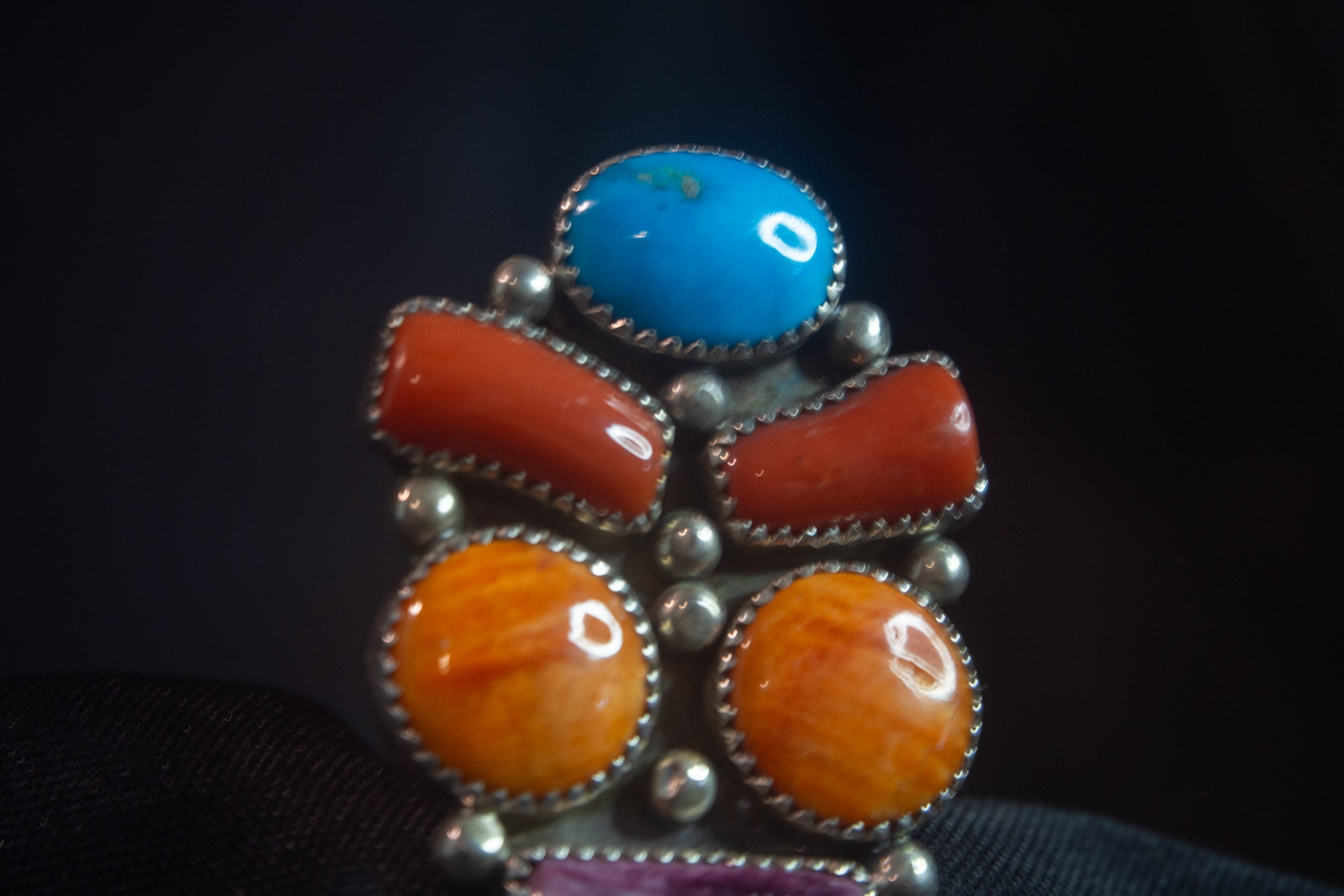 Detailed!! Vintage Native American Navajo Virg Reeder Bear Sterling Silver Bracelet Detailed!! Vintage Native American Navajo Virg Reeder Bear Sterling Silver Bracelet