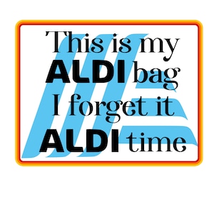 Aldi bag svg, png, jpg for Cricut, Silhouette, Sublimation and more!