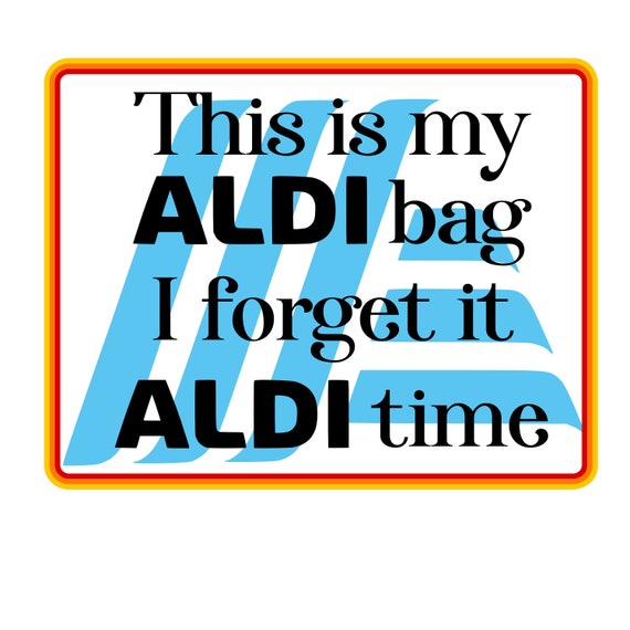 Aldi Bag Svg Png Jpg for Cricut Silhouette Sublimation and Etsy