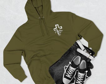 Mountain Mover Three-Panel Fleece Hoodie | Cozy Spiritual Wear for Fall, Christmas Gift, Faith-Inspired Clothing, Unisex Hoodie, [...]
