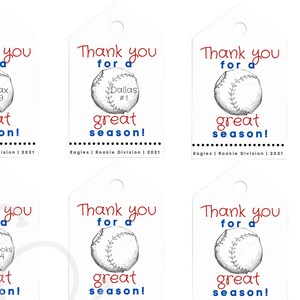 Thank You - Baseball *Customizable*
