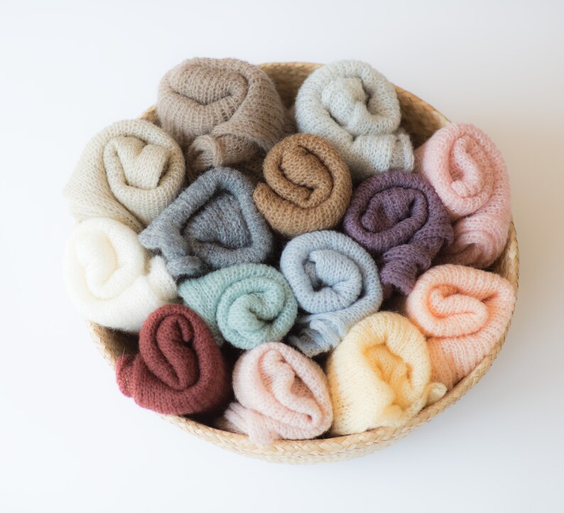Baby Wraps Mohair 14 COLORS Mohair Wraps Baby Photography Etsy