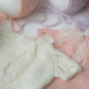 Newborn Photoshoot Set Girl , Newborn Photo Outfit Girl , Romper for