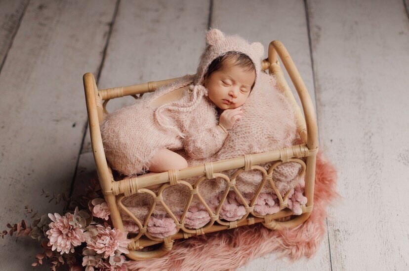 für Fotografie YUYOUG Baby-Fotografie-Requisite Mädchen und Jungen für Neugeborene Requisite Coffee Baumwolle und Bettzeug weich Einheitsgröße 