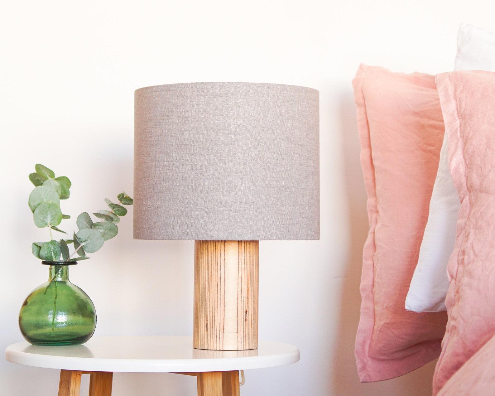 Grey Linen Lampshade Etsy