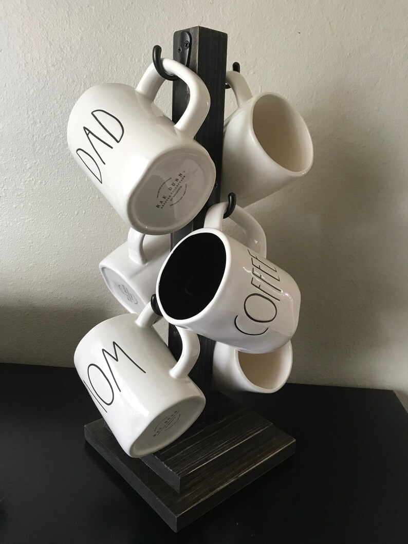 Rustic Mug Stand Coffee Mug Tree Etsy