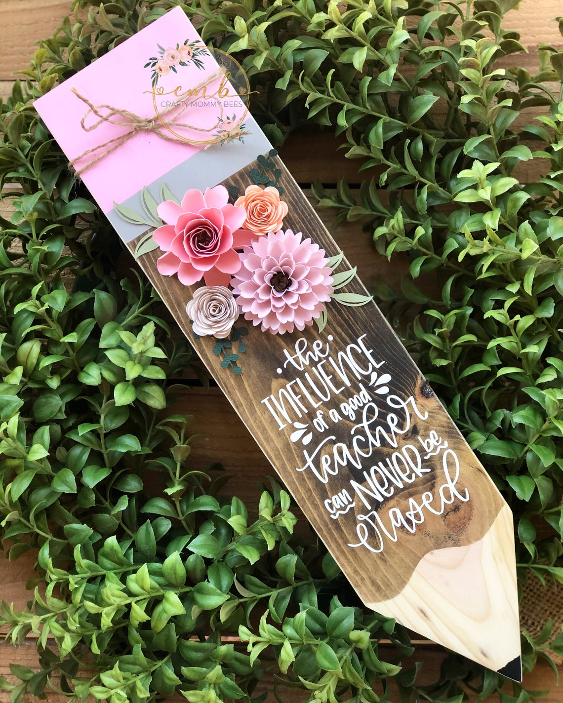 Teacher Gift Wood Pencil Gift Ideas Etsy