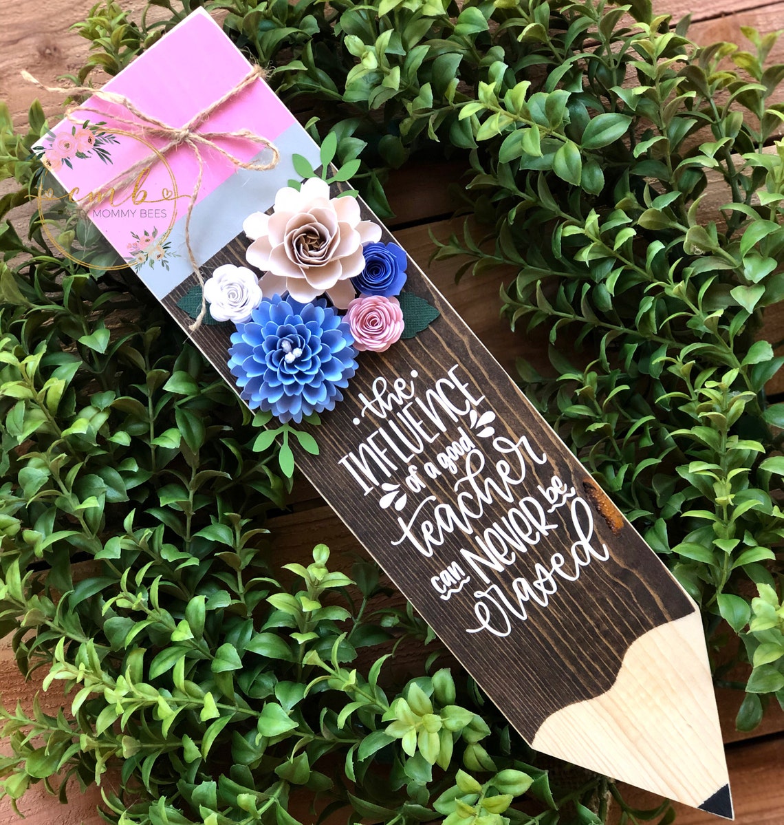 Teacher Gift Wood Pencil Gift Ideas Etsy