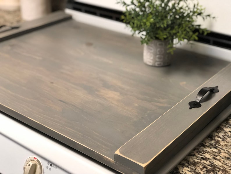Wood Stove Cover Stovetop Cover Serving Tray Farmhouse Etsy