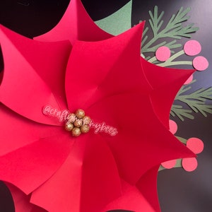 Poinsettia Flower Template