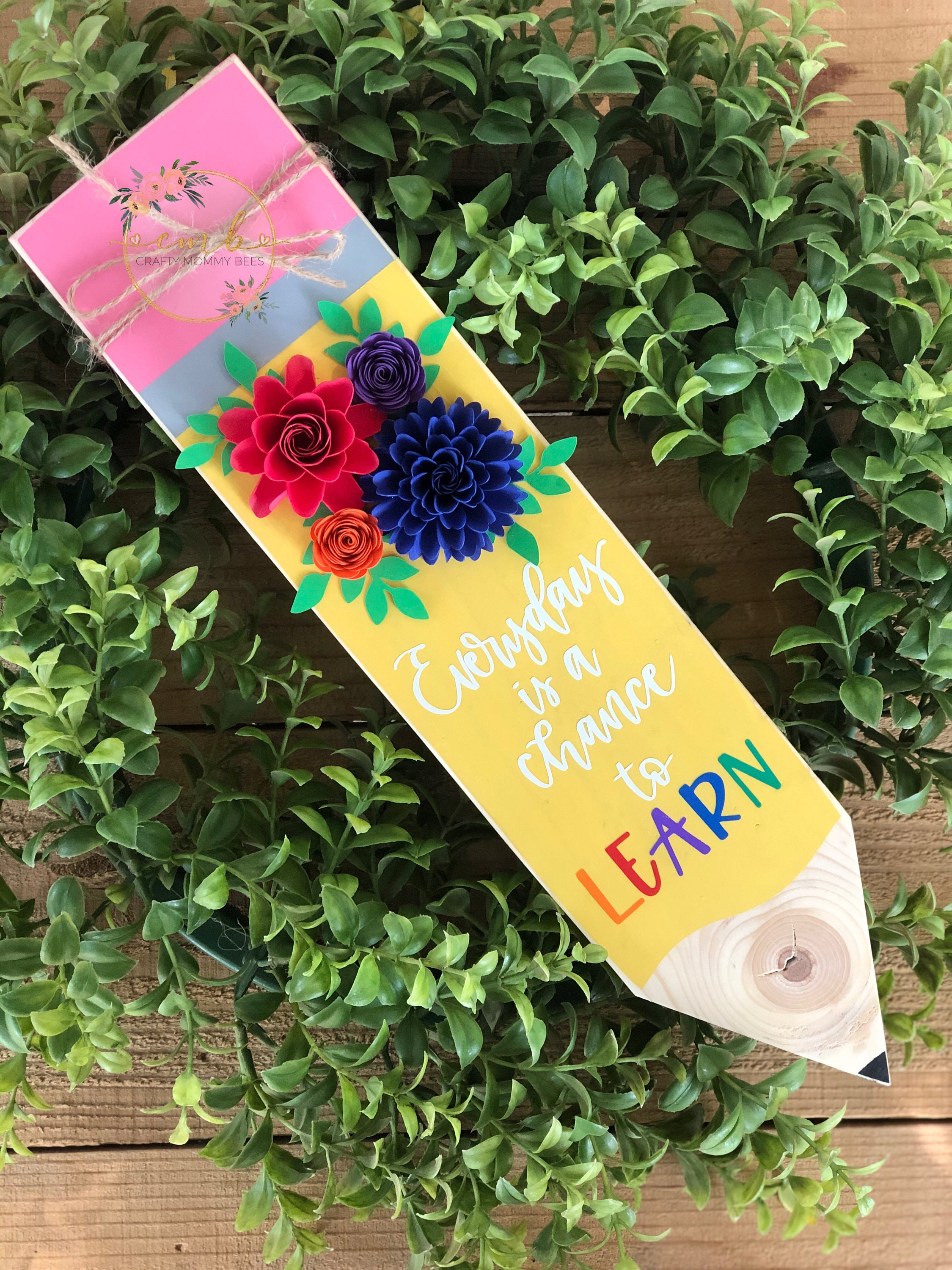 Teacher Gift Wood Pencil Gift Ideas Etsy