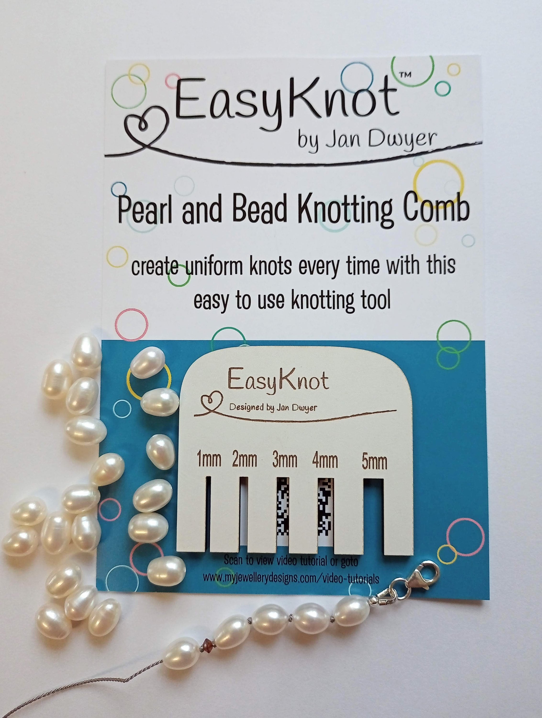 Easyknot Pearl and Bead Knotting Comb by Jan Dwyer 