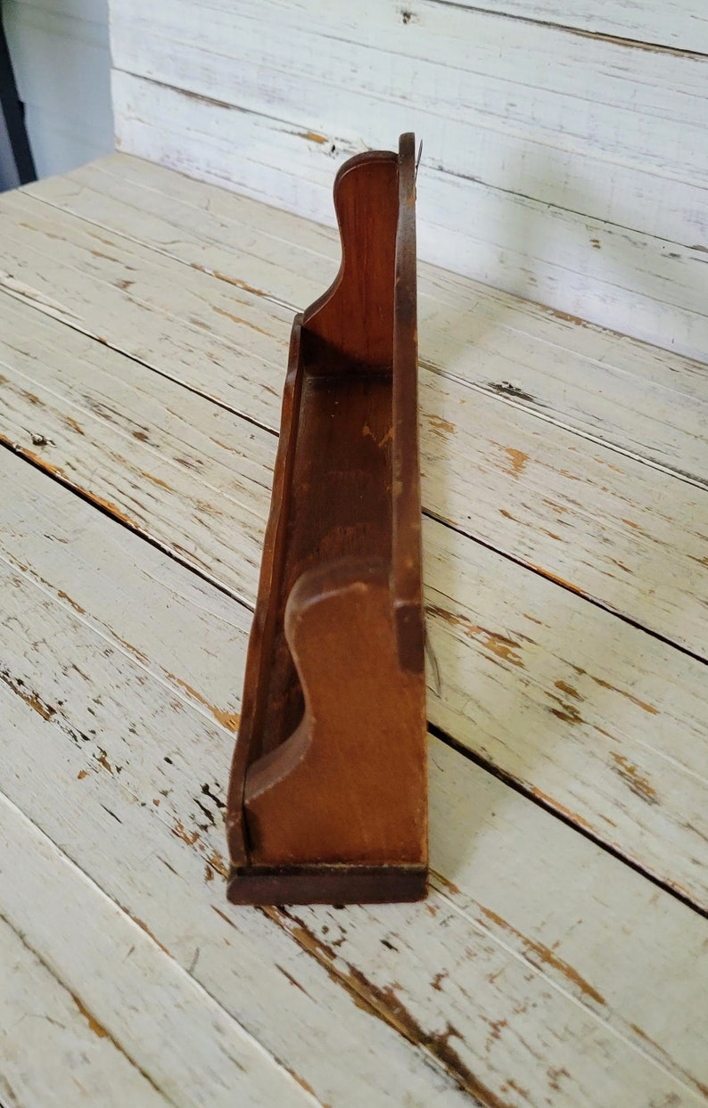 Small Wooden Spice Rack Vintage Spice Rack Kitchen Decor Etsy