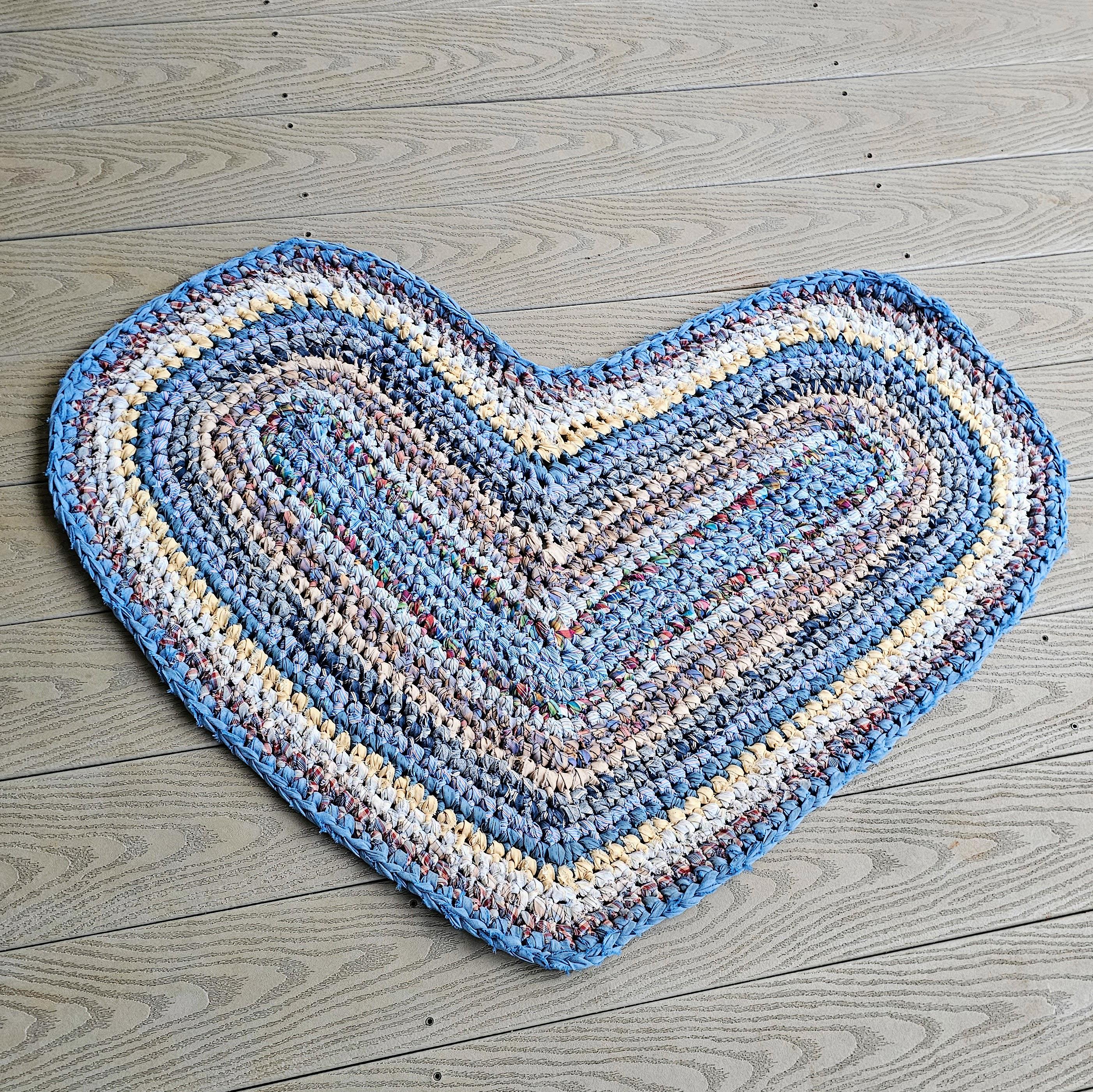 Heart Rag Rug - Etsy display picture 1