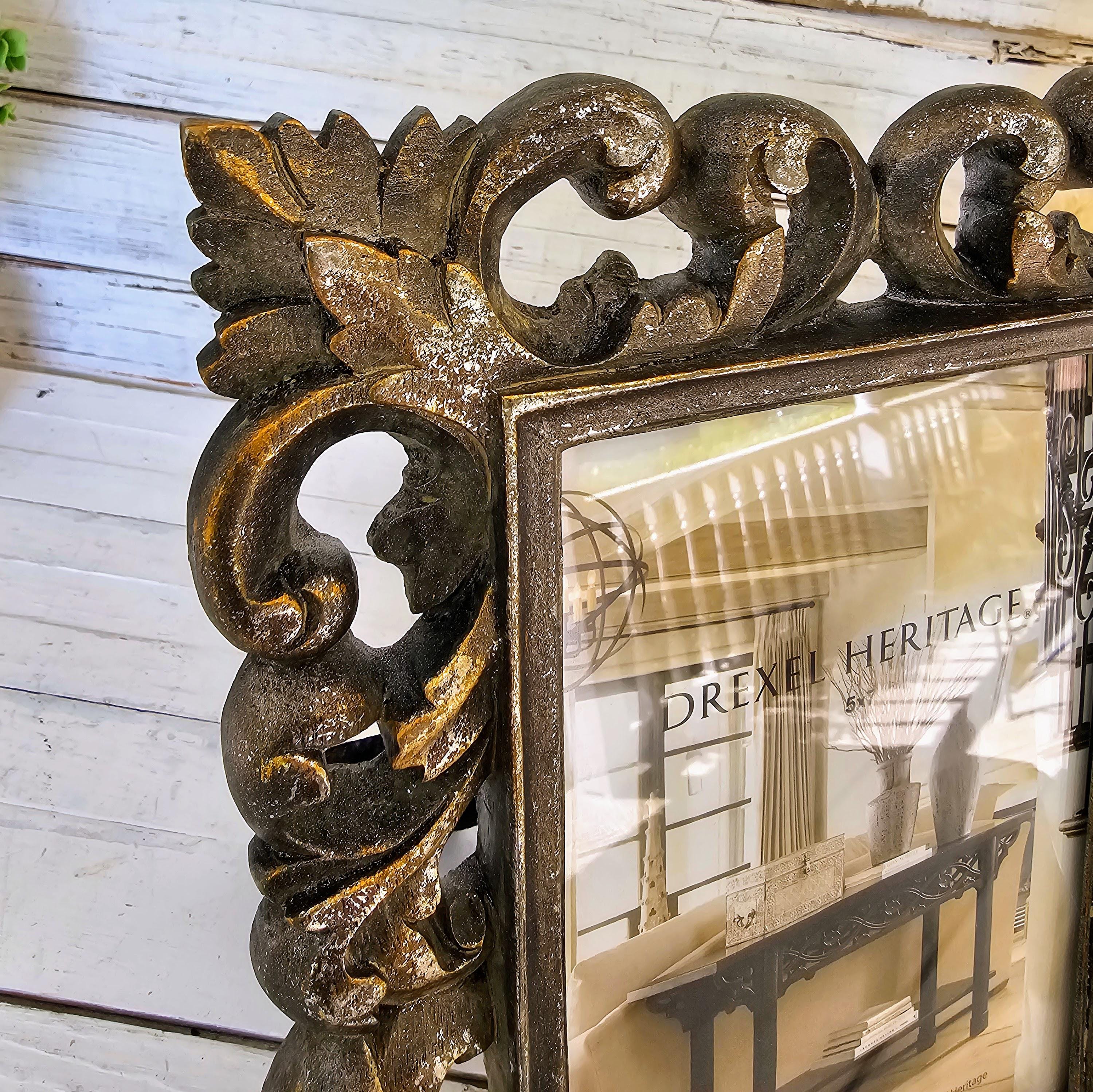 Vintage Ornate Rustic Silver Picture Frame: Drexel Heritage, 5x7
