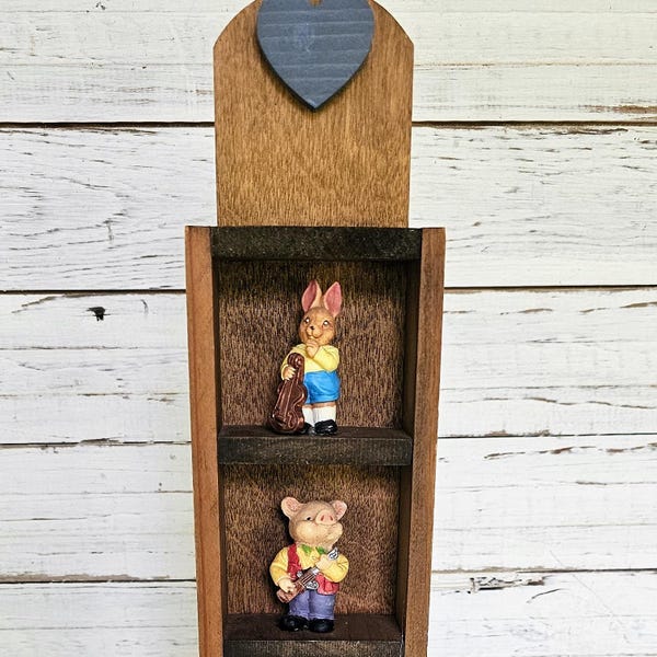 Wooden Box With Cubbies Etsy