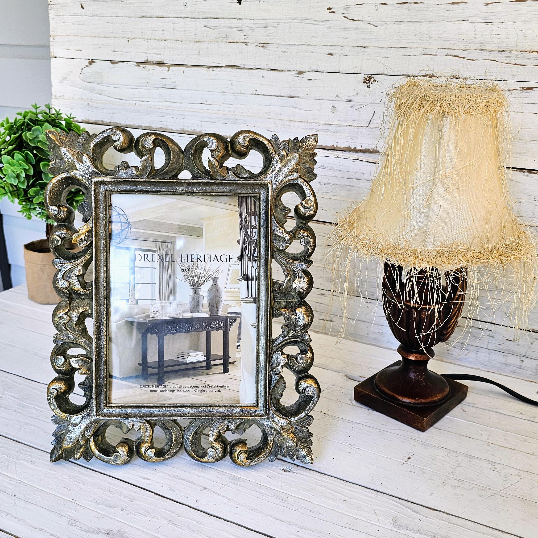 80s USA製 米軍 DREXEL HERITAGE 鏡 木製フレーム 80s USA製 米軍