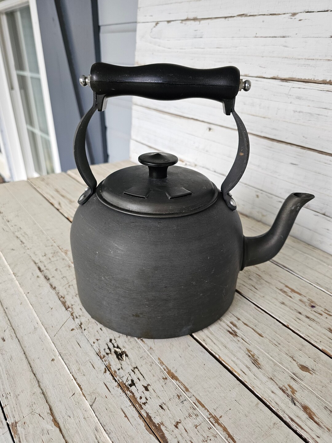 Vintage Calphalon USA Anodized Stove Top Tea Kettle Gray 2 Quart