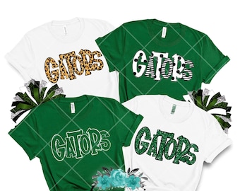 Custom Color Gators School Spirit Shirt, Back to School tee, Pep Rally, Gators Spirit Wear, Homecoming Tshirts.  Ginabeana