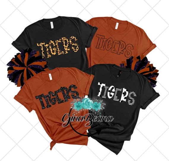 Custom Color Tigers School Spirit Shirt 