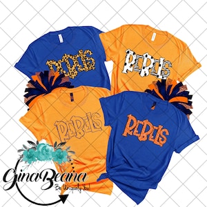 Custom Color Rebels School Spirit Shirt, Back to School tee, Pep Rally, Rebels Spirit Wear, Homecoming Tshirts.  Ginabeana