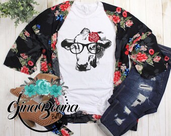 Plus Size Cow Tee - Etsy Denmark