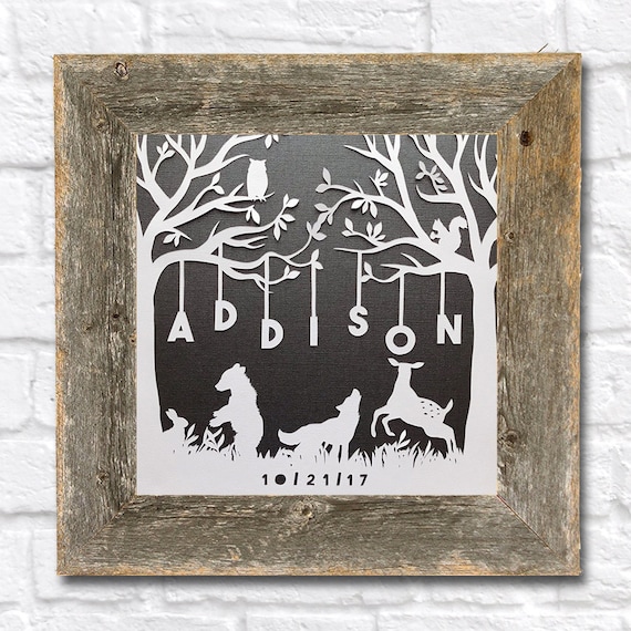 Printable Nursery Decor Frame Animals