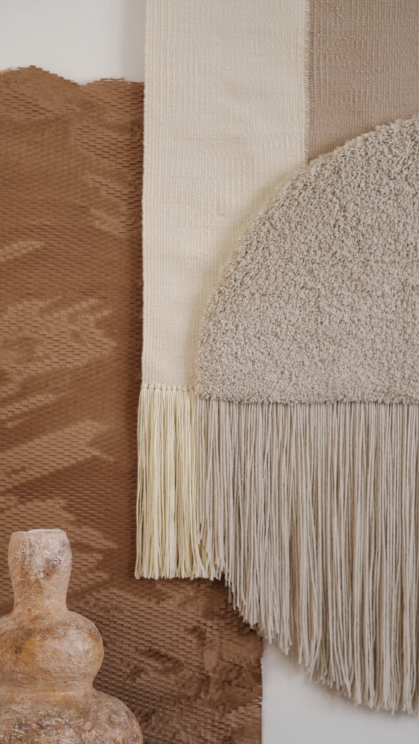 Woven wall hanging Extra large wall art abstract Textile Etsy