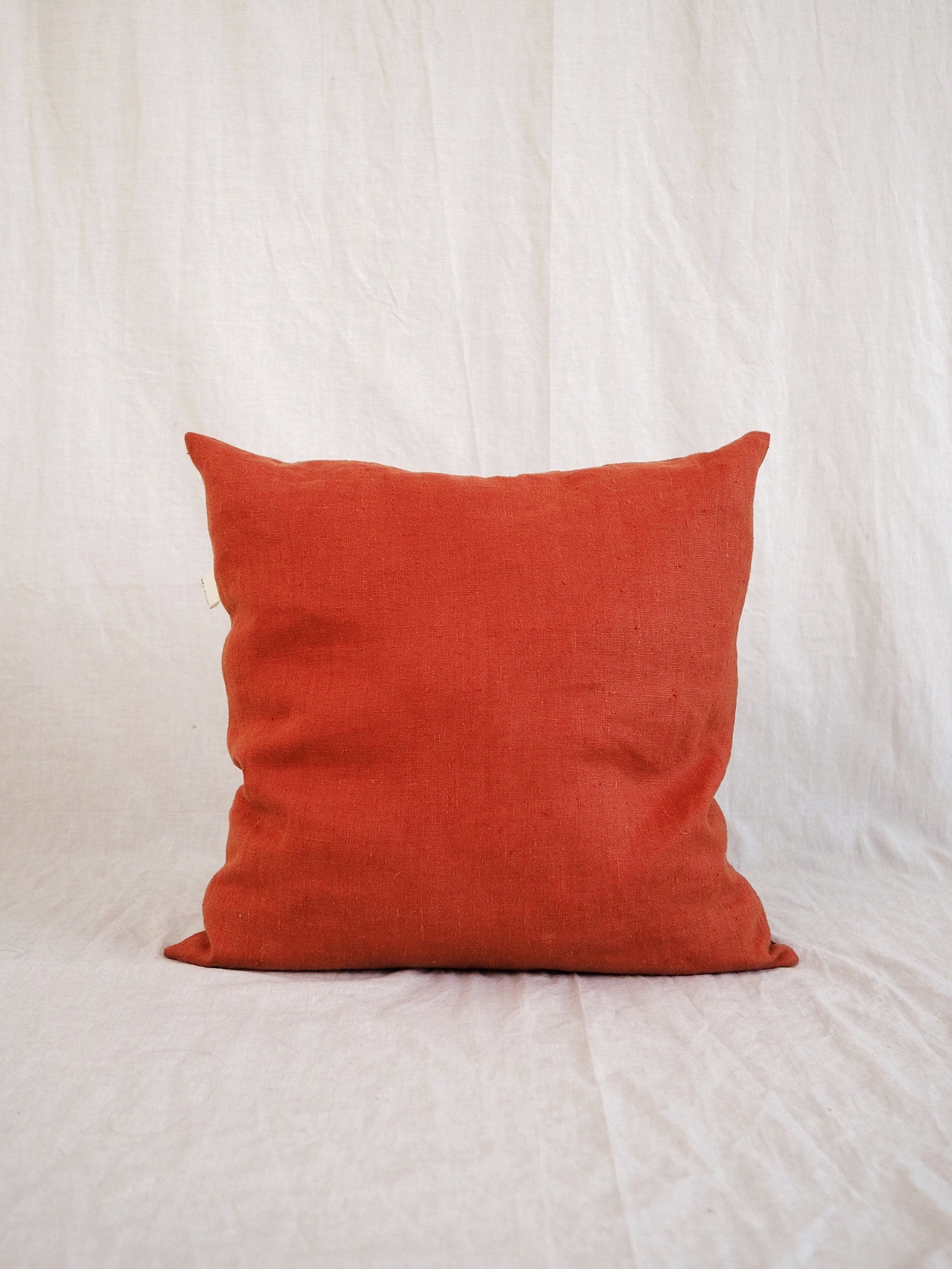 Burnt Orange Linen Pillowcase Terracotta cushion Rust Etsy